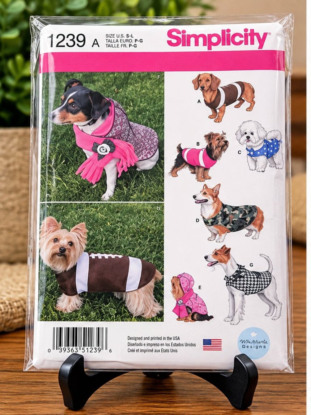 🐶 Simplicity 1239 Dog Coat Sewing Pattern | Brand New